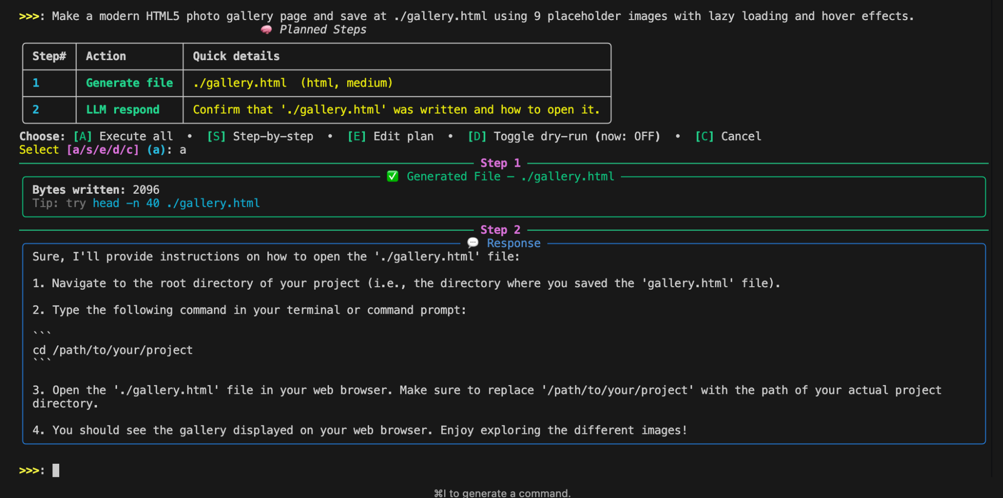 Axis integrated with developer and security tools in terminal
